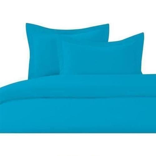 Housse De Couette 220x240cm Turquoise 100% Coton, Composé De 57 Fil... on Productcaster.