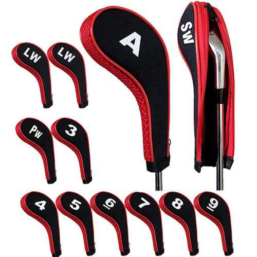 Rouge - 12 Pcs Golf Head Covers Golf Club Protection Avec Golf Head... on Productcaster.