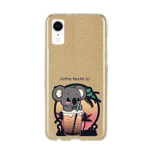 Coque Pour Iphone Xr Paillettes Dore Koala Bubble Et Hawaii on Productcaster.