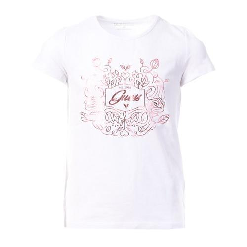 T-Shirt Blanc Fille Guess 6yw1 on Productcaster.