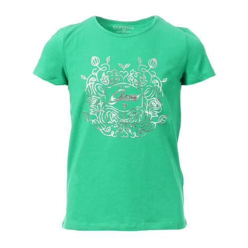 T-Shirt Vert Fille Guess 6yw1 on Productcaster.