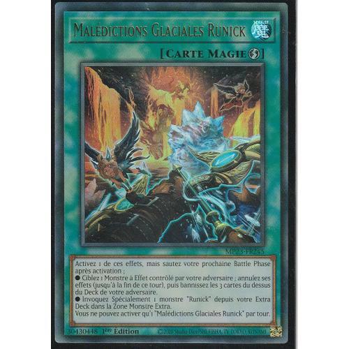 Carte Yu-Gi-Oh - Malédictions Glaciales Runick - Mp23-Fr245 - Super... on Productcaster.