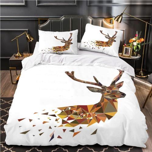 Parure De Lit Cerf Personnes Xcm Adultes Enfants Housse De Couette ... on Productcaster.