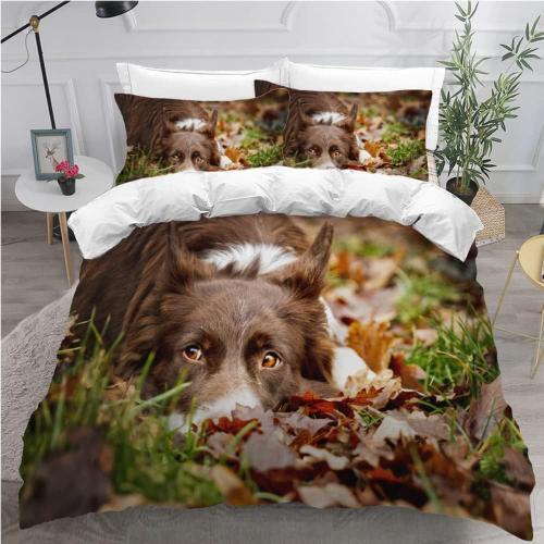 Housse De Couette Xcm Adultes Border Collie D Imprim¿¿ Personnes Pa... on Productcaster.