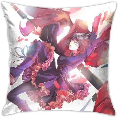 Rwby Ruby Rose Anime Oreiller Double Face Élégant Imprimé Taie D'or... on Productcaster.