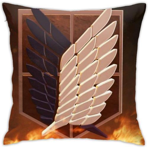 Housse De Coussin Respirante De Luxe Avec Logo Attack On Titan, 45,... on Productcaster.