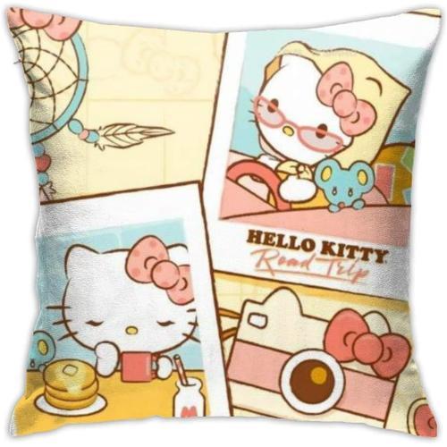 Taie D'oreiller Décorative Douce Hello Kitty, Taie D'oreiller Carré... on Productcaster.