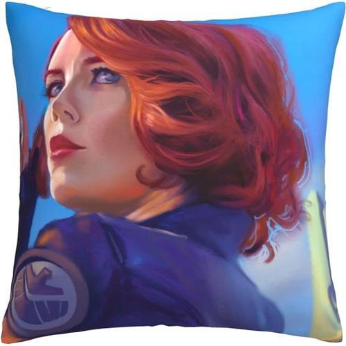 Housse De Coussin Douce Et Confortable Black Widow, Impression Rect... on Productcaster.