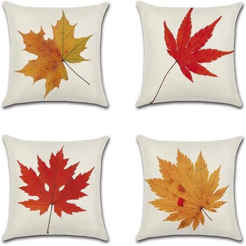 Hirola Lot De 4 Housses De Coussin Décoratives Douces, Soyeuses Et ... on Productcaster.