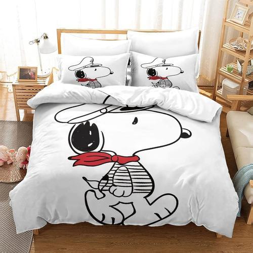 Snoopy ¿C Housse De Couette En Microfibre, S¿¿Rie De Literie, Adapt... on Productcaster.