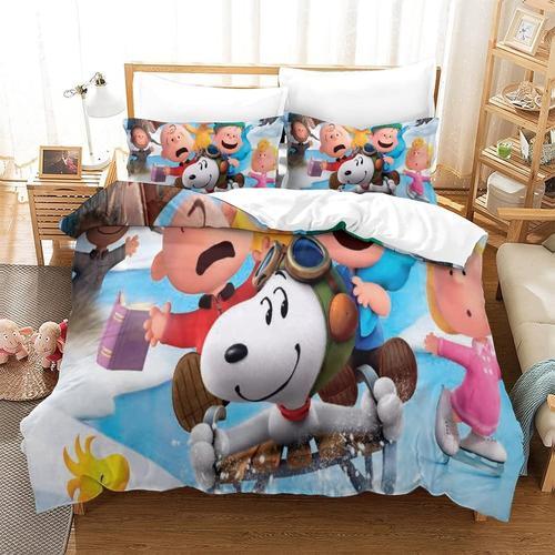 Snoopy Housse De Couette Ensemble De Literie Housse De Couette En M... on Productcaster.