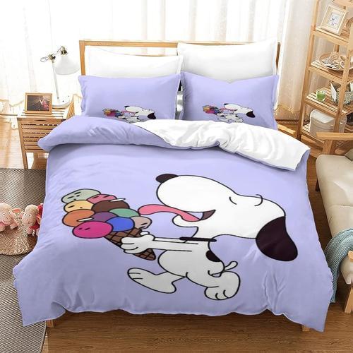 Snoopy ¿C Housse De Couette En Microfibre, Parure De Lit De Qualit¿... on Productcaster.