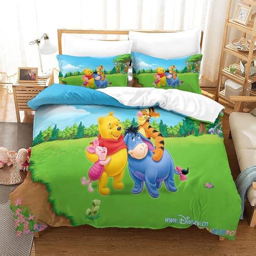 Housse De Couette Winnie L'ourson, Parure De Lit Disney, Pour Gar?O... on Productcaster.