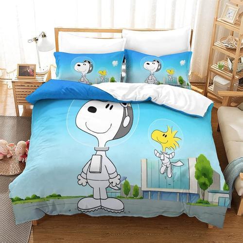 Snoopy Parure De Lit Avec Housse De Couette Pour Enfants, Gar?Ons E... on Productcaster.