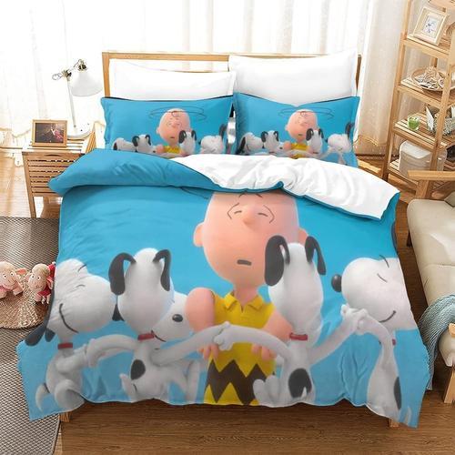 Ensemble De Housse De Couette Imprim¿¿ Snoopy, Ensembles De Literie... on Productcaster.