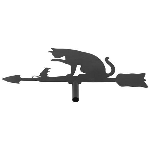 Girouette Souris Chat, Silhouette de Girouette, Indicateur de Direc... on Productcaster.