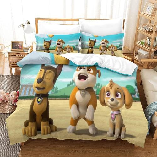 Parure De Lit Avec Housse De Couette Et Imprim¿¿ Paw Patrol, Literi... on Productcaster.