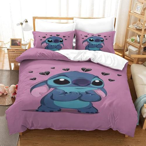 Housse De Couette Stitch Cartoon ¿C Parure De Lit En Microfibre ¿C ... on Productcaster.