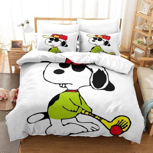 Snoopy Parure De Lit 3 Pi¿¿Ces Avec Housse De Couette En Forme De C... on Productcaster.