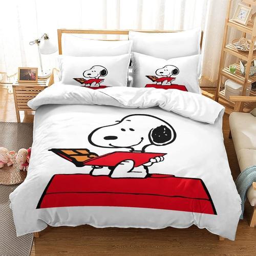 Snoopy ¿C Ensemble De Housse De Couette 3d, Imprim¿¿ De Dessin Anim... on Productcaster.