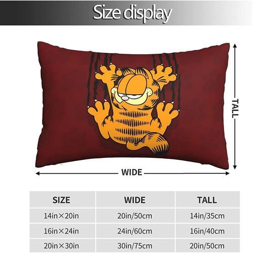 Housses De Coussin The Garfield Show, Taies D'oreiller Douces Et Co... on Productcaster.