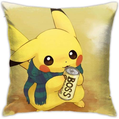 Housse De Coussin Pikachu Drink Taie D'oreiller Pour Canapé-Lit, Ch... on Productcaster.