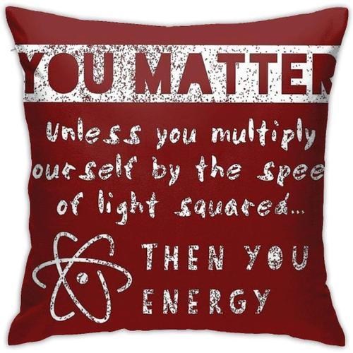 You Matter Ii ? Housse De Coussin, Taie D'oreiller Décorative, 45x4... on Productcaster.