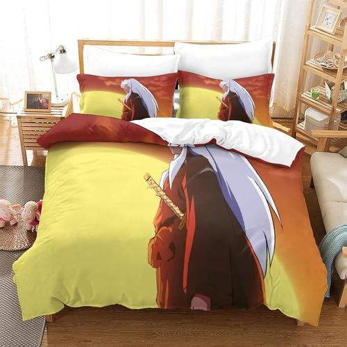 Duvet Cover Set Inuyasha Bedding Set Cartoon Anime Movies Microfibe... on Productcaster.