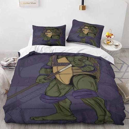 Ninja Turtles Printed Duvet Cover Bed And 2 Pillowcase Bed Set Cart... on Productcaster.