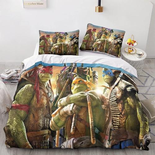 Ninja Turtles Bedding Set Print Bedding Set Cartoon Anime Character... on Productcaster.