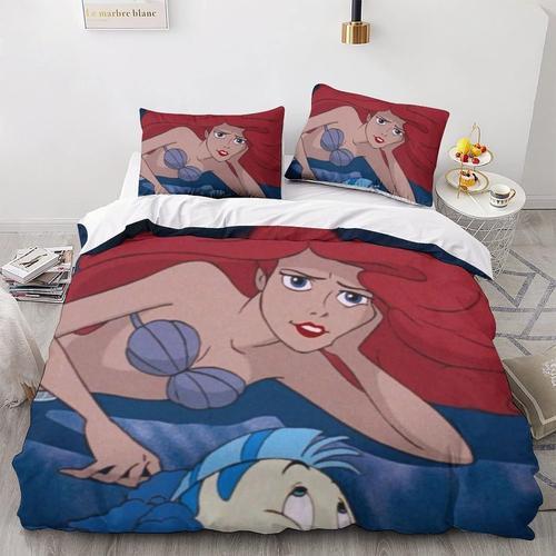 The Little Mermaid Duvet Cover Set - 3 Piece Bedding Set Cartoon An... on Productcaster.