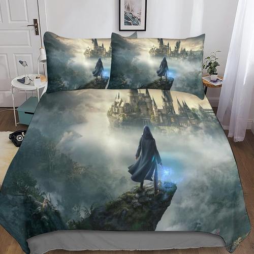 Hogwarts Legacy Print Bedding Quilt Cover And Pillowcases Cartoon A... on Productcaster.