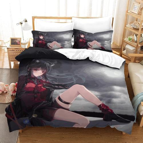 Wolf Girls Duvet Cover Microfiber Bedding Set Anime Girls Quilt Cov... on Productcaster.