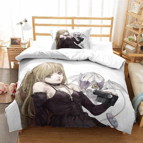 3 Pieces Death Note Duvet Cover Printed Bedding Set Pillowcases Hid... on Productcaster.