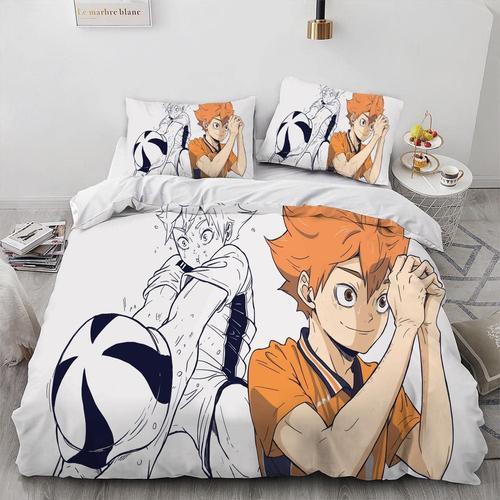 Volleyball Teenager Anime Hai-Kyu Duvet Cover Set 100% Microfiber B... on Productcaster.