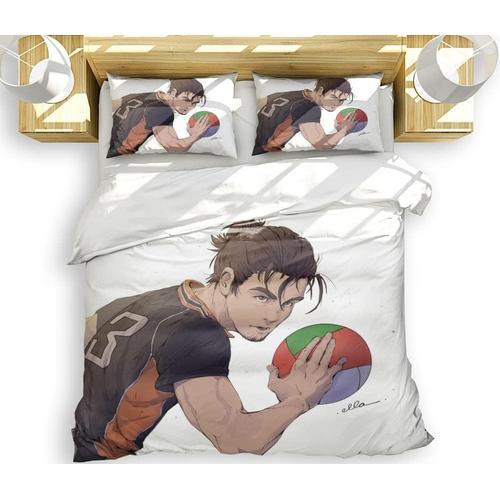 Volleyball Juvenile Anime Duvet Covers Soft Microfiber Washed Duvet... on Productcaster.