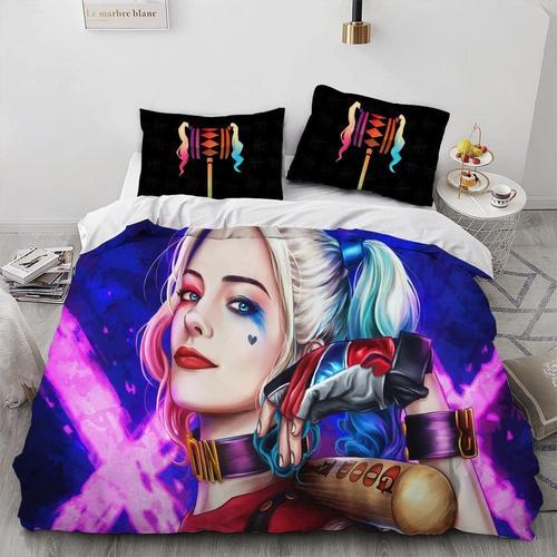 X Squad Joker Girl Harly Anime Duvet Covers Soft Microfiber Washed ... on Productcaster.