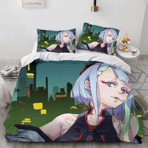 Cybernetics Punk Anime Lucy Duvet Covers Soft Microfiber Washed Duv... on Productcaster.