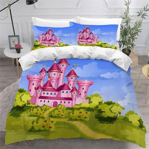 Bedding Anime Castle Duvet Cover Set For Kids Boys Girls Adults Car... on Productcaster.