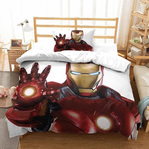 Iron Man Printed Duvet Cover Set Bedding Set For Kids Boys Girls Ad... on Productcaster.