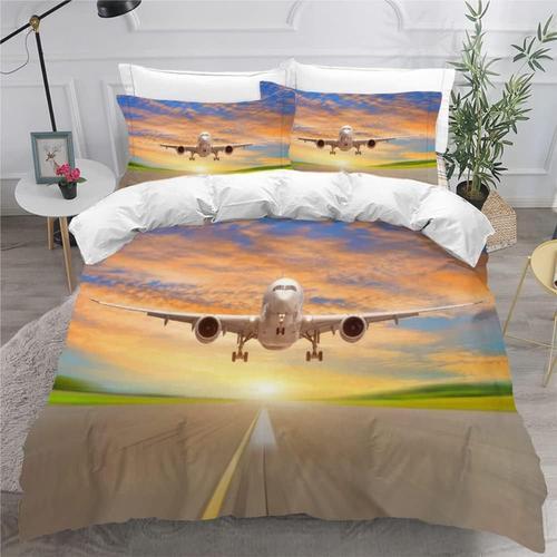 Housse De Couette Xcm Avion D Ensemble De Literie Microfibre Fille ... on Productcaster.