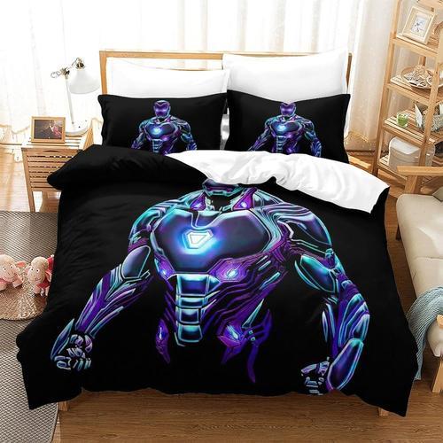 Iron Man Duvet Cover Tony Stark Marvel Animation Bedding Set 3 Pcs ... on Productcaster.