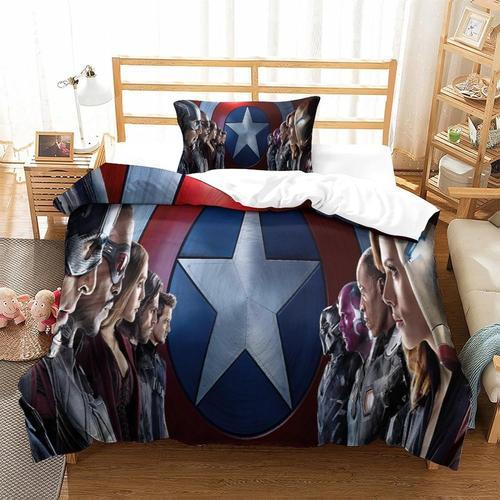 Iron Man Printed Duvet Cover Set Bedding Set For Kids Boys Girls Ad... on Productcaster.