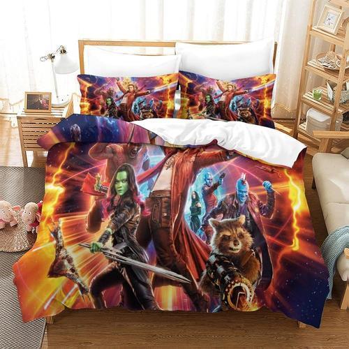 Guardians Of The Galaxy Bedding Set 3 Piece Set Duvet Cover Set Sof... on Productcaster.