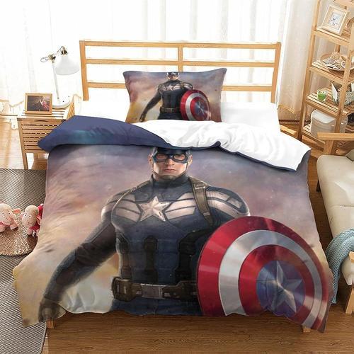 Captain America Printed Duvet Cover Set Bedding Set For Kids Boys G... on Productcaster.