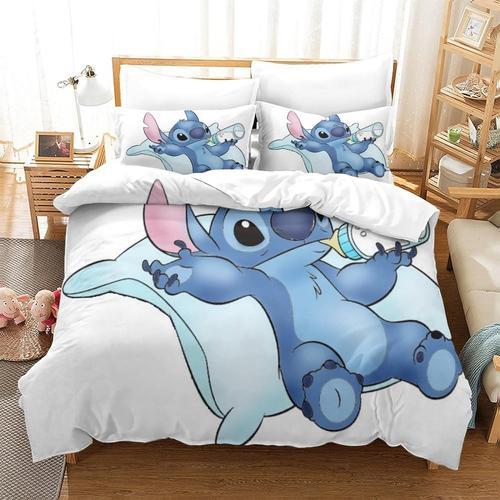 Stitch Duvet Cover Printed Bedding Set Microfiber Sport Quilt Cover... on Productcaster.