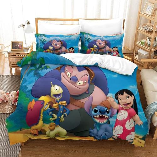 Stitch Duvet Cover Set Kids Adults Bedroom Animation Film And Telev... on Productcaster.