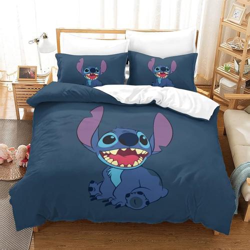 Stitch Duvet Cover Lilo & Stitch Bedding Set 3 Pcs Microfiber Quilt... on Productcaster.