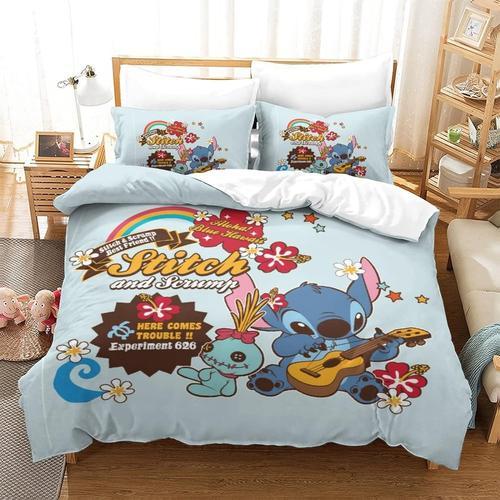 Stitch Print Pattern Duvet Cover Set Bedding Lilo & Stitch Quilt Co... on Productcaster.