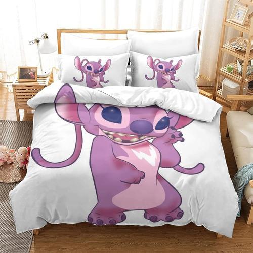 Stitch Bedding Set 3 Piece Set Duvet Cover Set Soft Microfiber Quil... on Productcaster.